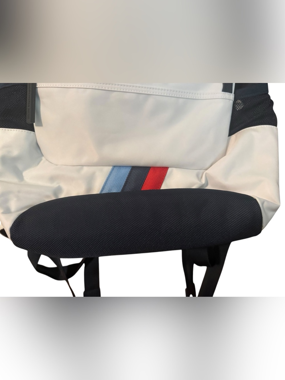 BMW Motorsport Backpack Navy & White with M Stripes NWOT - Picture 5 of 16